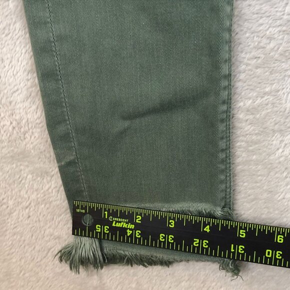 Lucky Brand Womens Jeans Size 4/56 Ava Skinny Ankle Frayed Hem Green Casual - Picture 6 of 16